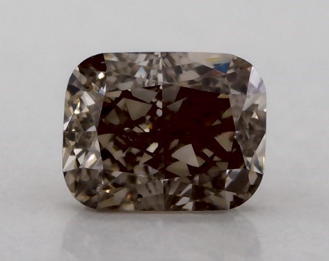  0.30 Carat Brown VS1  cushion modified diamond